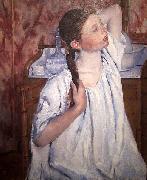 Mary Cassatt Girl Arranging Her Hair Germany oil painting artist